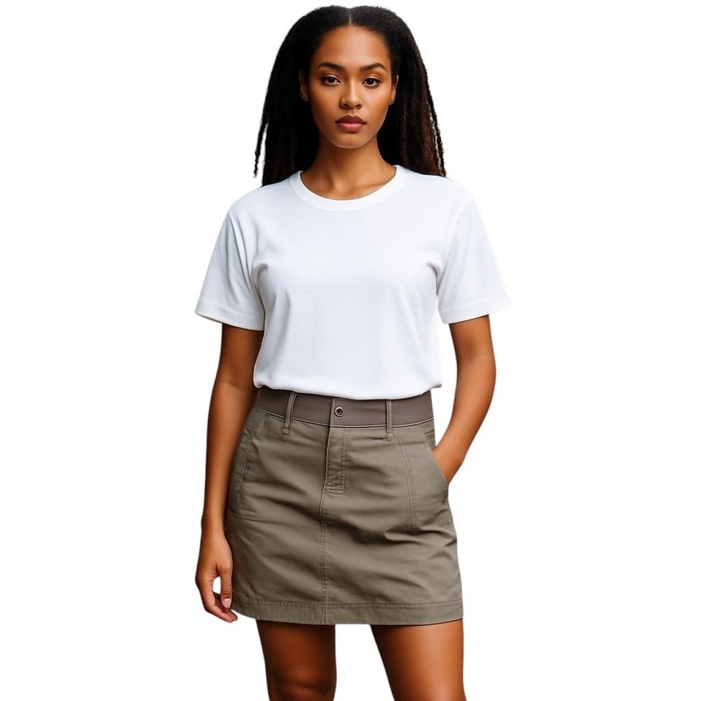 Athleta Skort Womens 6 Gray Outdoor Hiking Activewear Lined Stretch Athletic